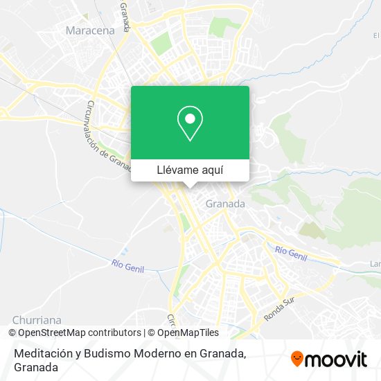 Mapa Meditación y Budismo Moderno en Granada