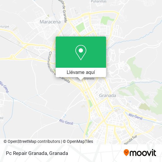 Mapa Pc Repair Granada