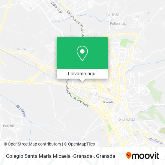 Mapa Colegio Santa María Micaela -Granada-