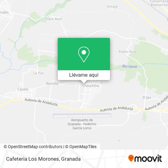 Mapa Cafeteria Los Morones