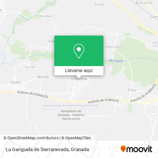 Mapa La Gariguela de Sierranevada