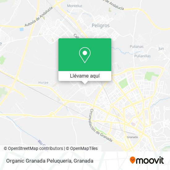 Mapa Organic Granada Peluquería