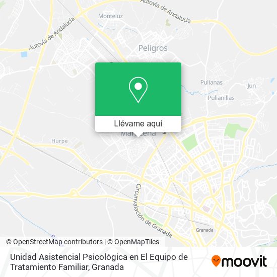 Mapa Unidad Asistencial Psicológica en El Equipo de Tratamiento Familiar