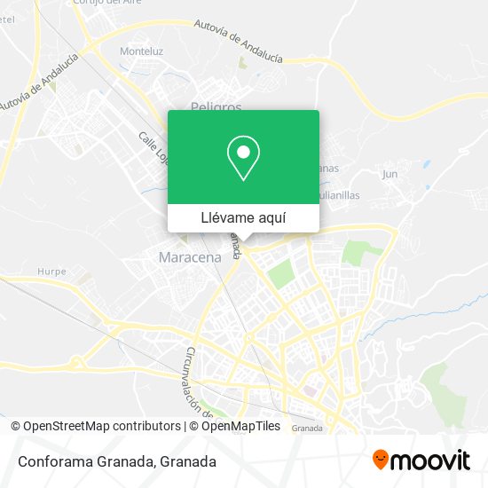 Mapa Conforama Granada