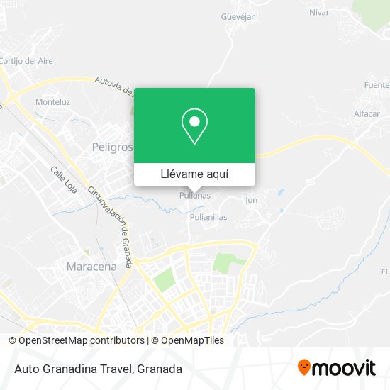 Mapa Auto Granadina Travel