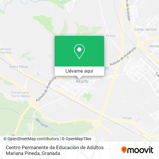 Mapa Centro Permanente de Educación de Adultos Mariana Pineda