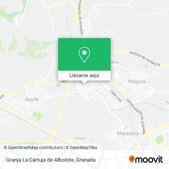 Mapa Granja La Cartuja de Albolote