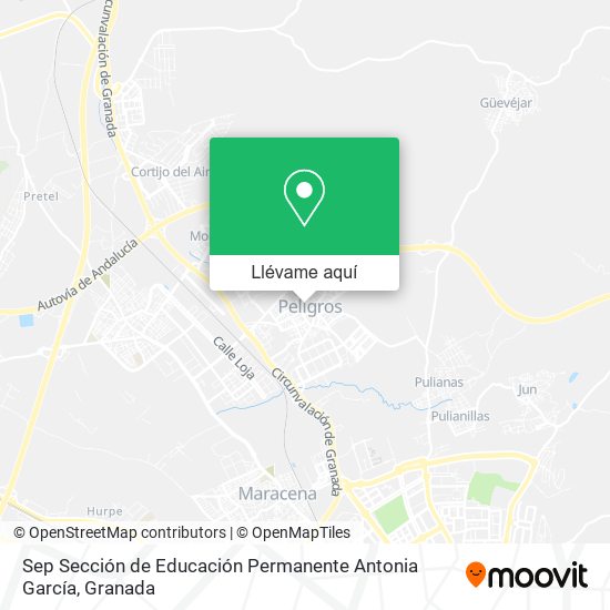 Mapa Sep Sección de Educación Permanente Antonia García