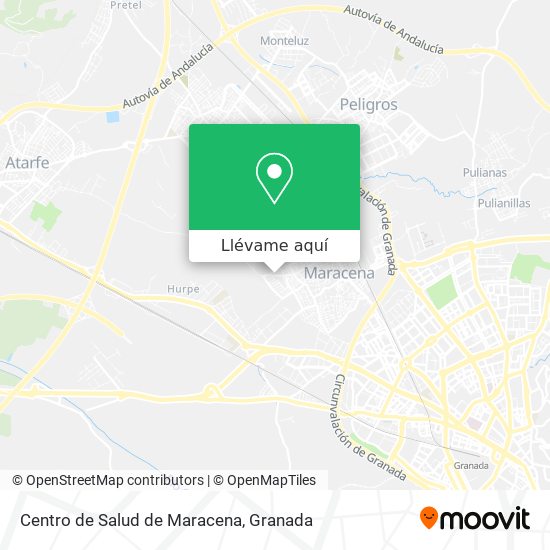 Mapa Centro de Salud de Maracena