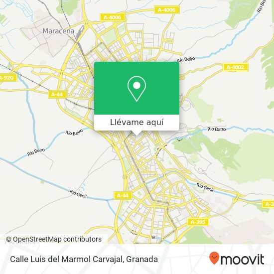 Mapa Calle Luis del Marmol Carvajal