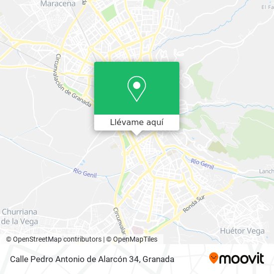 Mapa Calle Pedro Antonio de Alarcón 34