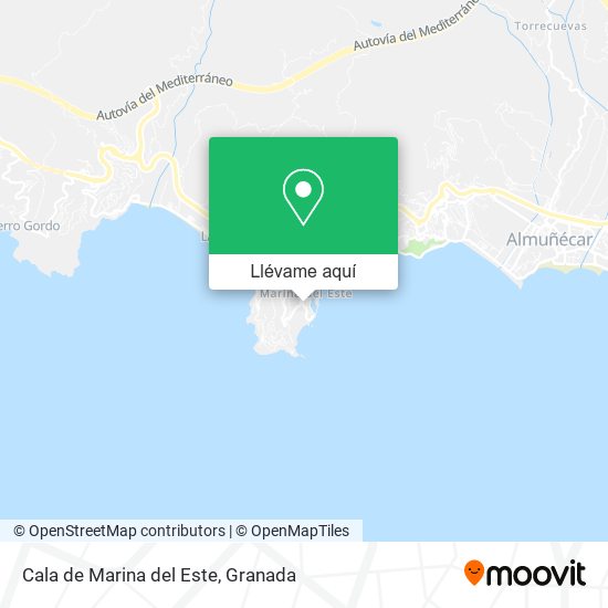 Mapa Cala de Marina del Este