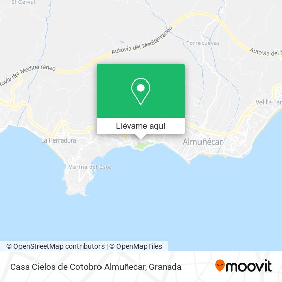 Mapa Casa Cielos de Cotobro Almuñecar