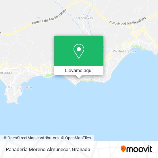 Mapa Panaderia Moreno Almuñécar
