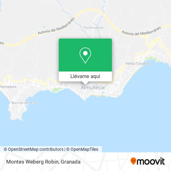 Mapa Montes Weberg Robin