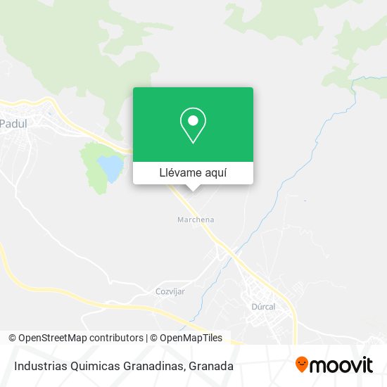 Mapa Industrias Quimicas Granadinas