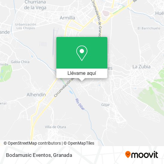 Mapa Bodamusic Eventos