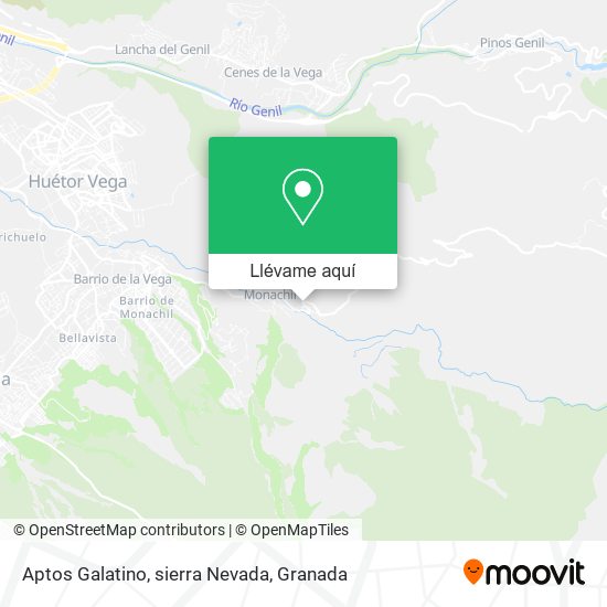 Mapa Aptos Galatino, sierra Nevada