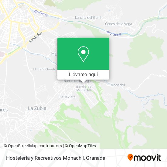 Mapa Hostelería y Recreativos Monachil