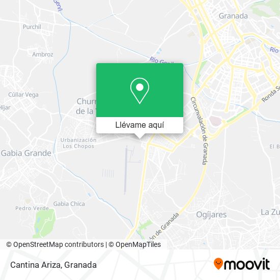 Mapa Cantina Ariza
