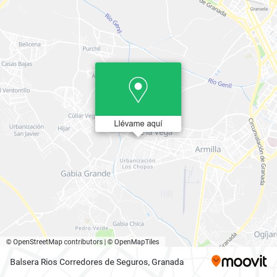 Mapa Balsera Rios Corredores de Seguros