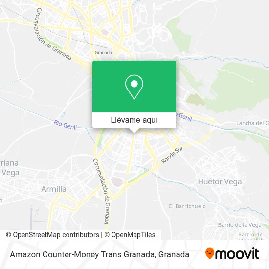 Mapa Amazon Counter-Money Trans Granada