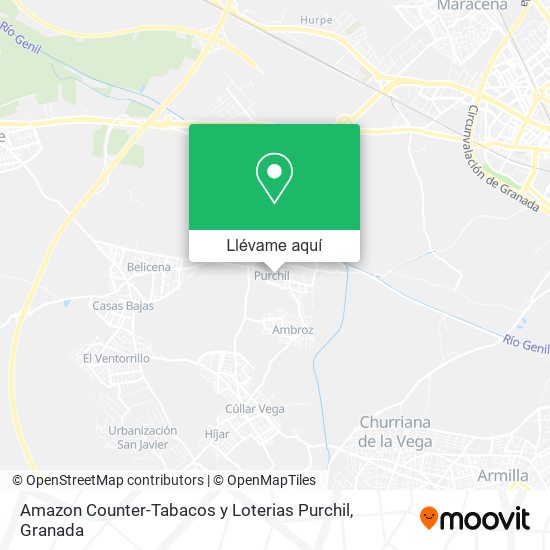 Mapa Amazon Counter-Tabacos y Loterias Purchil