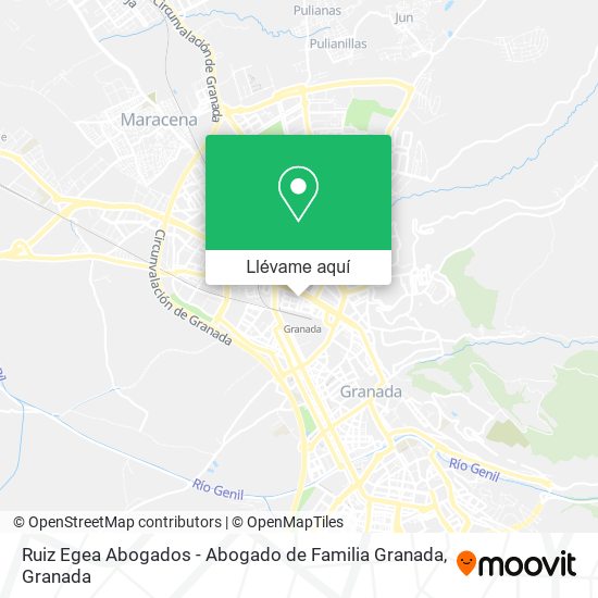 Mapa Ruiz Egea Abogados - Abogado de Familia Granada