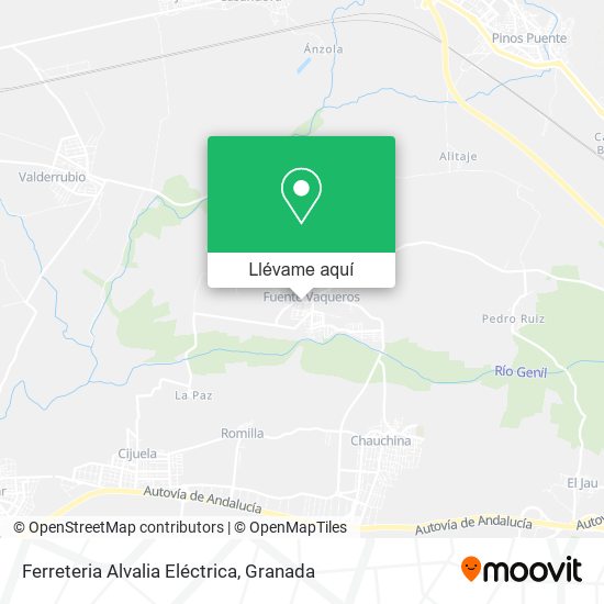 Mapa Ferreteria Alvalia Eléctrica