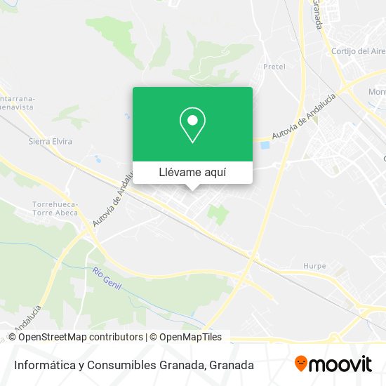 Mapa Informática y Consumibles Granada