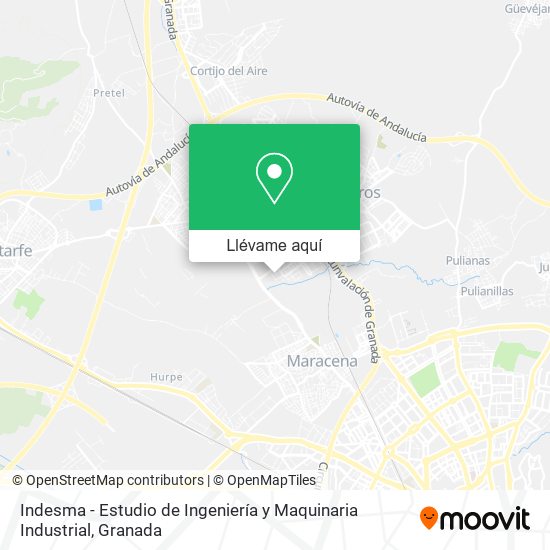 Mapa Indesma - Estudio de Ingeniería y Maquinaria Industrial