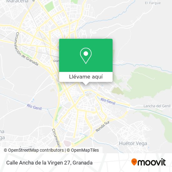 Mapa Calle Ancha de la Virgen 27