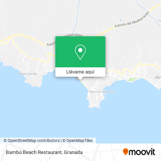 Mapa Bambú Beach Restaurant