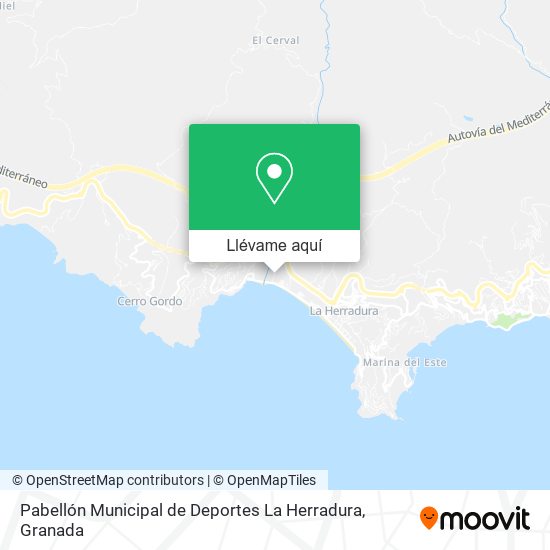 Mapa Pabellón Municipal de Deportes La Herradura