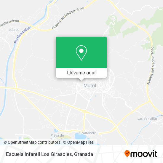 Mapa Escuela Infantil Los Girasoles