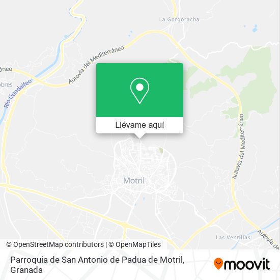Mapa Parroquia de San Antonio de Padua de Motril