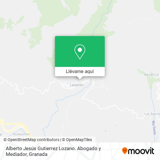 Mapa Alberto Jesús Gutierrez Lozano. Abogado y Mediador