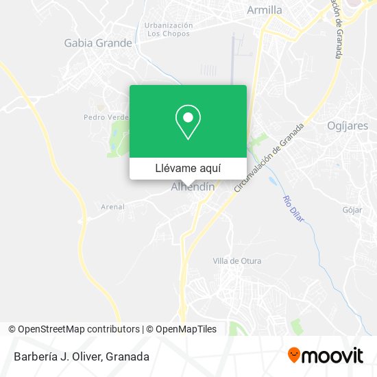 Mapa Barbería J. Oliver