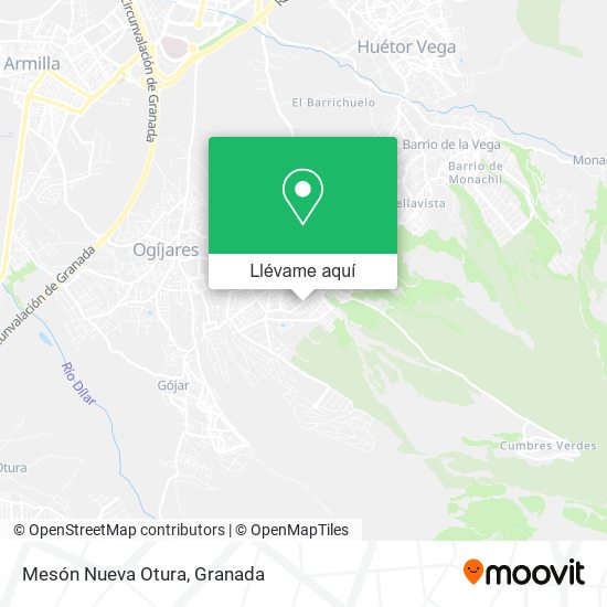 Mapa Mesón Nueva Otura