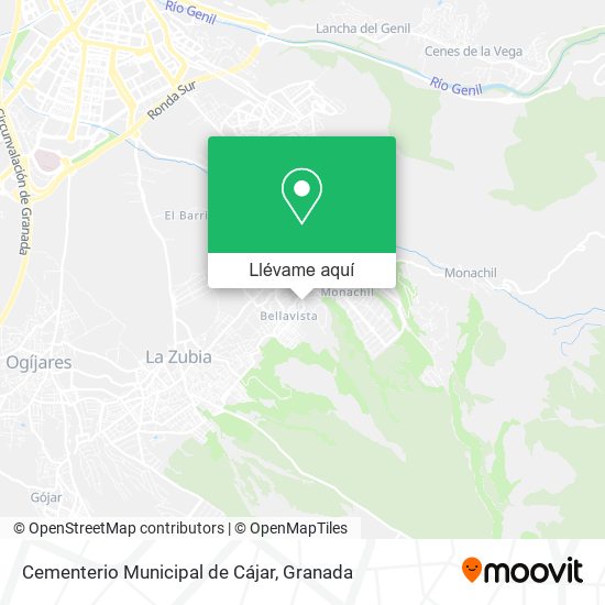 Mapa Cementerio Municipal de Cájar
