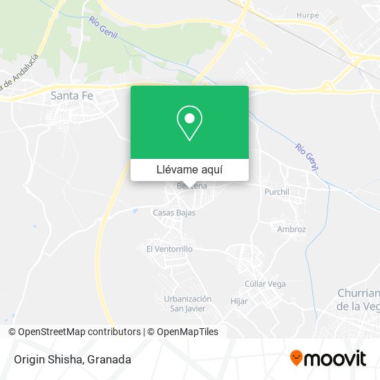 Mapa Origin Shisha
