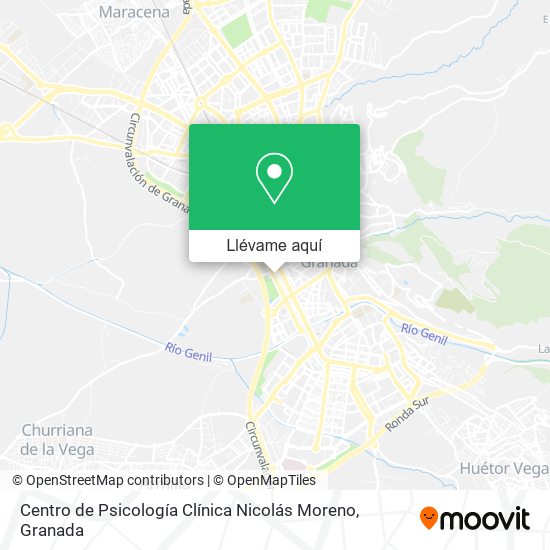 Mapa Centro de Psicología Clínica Nicolás Moreno
