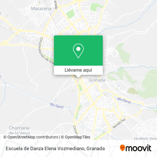 Mapa Escuela de Danza Elena Vozmediano