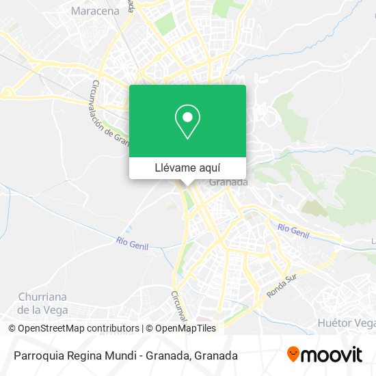 Mapa Parroquia Regina Mundi - Granada