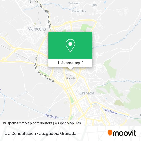 Mapa av. Constitución - Juzgados