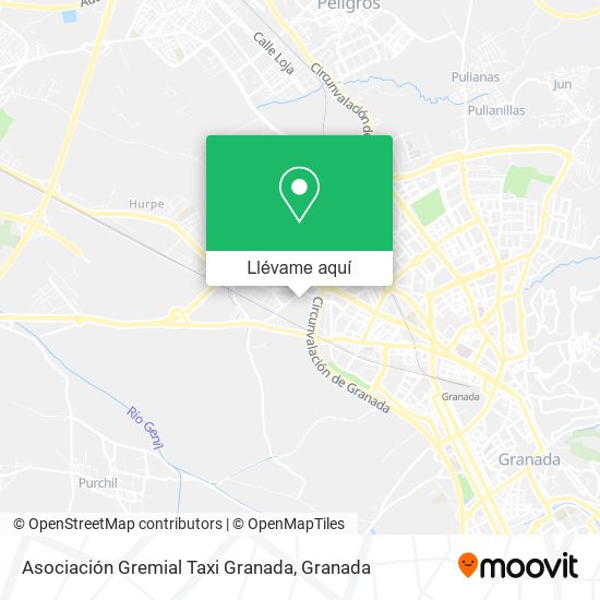 Mapa Asociación Gremial Taxi Granada