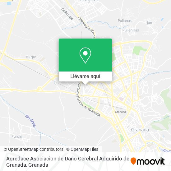 Mapa Agredace Asociación de Daño Cerebral Adquirido de Granada
