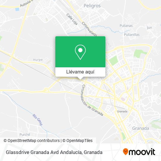 Mapa Glassdrive Granada Avd Andalucía