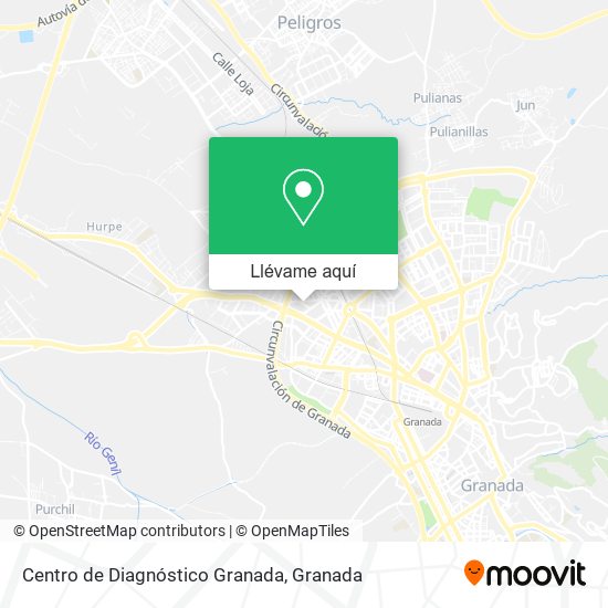 Mapa Centro de Diagnóstico Granada