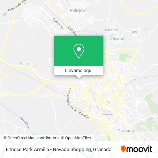 Mapa Fitness Park Armilla - Nevada Shopping